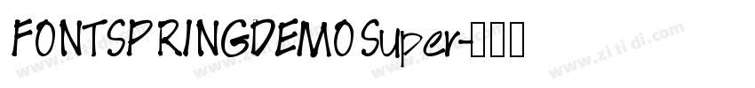 FONTSPRINGDEMO Super字体转换